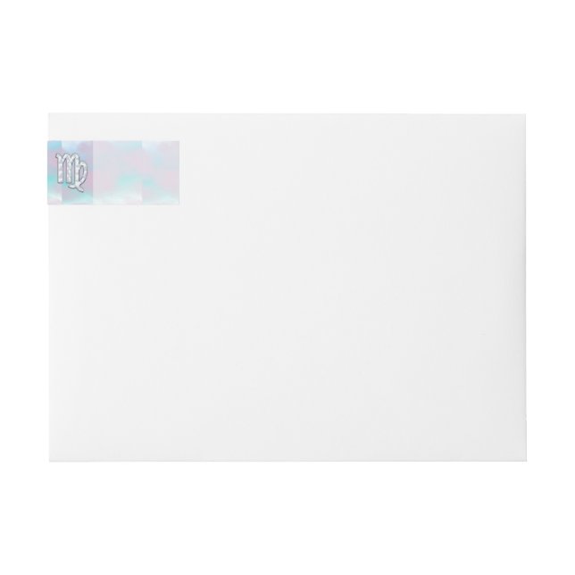 Rótulo Virgo Zodiac sobre Pasteles Madre de Perla (Anverso)