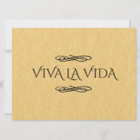 Rótulo Viva La Vida | Rótulo de vida activa