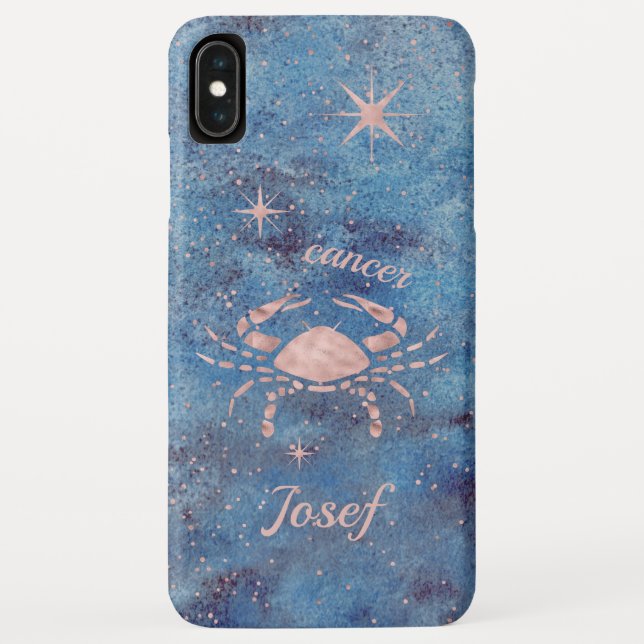 Rótulo Zodiac Cáncer iPhone XS Funda Max (Reverso)