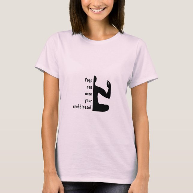 Rótulo Zodiac Cáncer - Pequeña camiseta de yoga (Anverso)