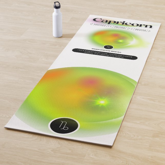 Rótulo Zodiac Capricornio Cita Elemento Tierra Mat (In situ)