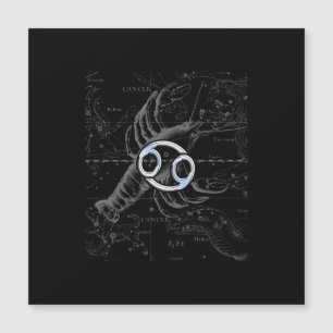 Rótulo Zodiac cromado de cáncer de estilo en Hevel
