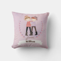 Rótulo Zodiac Gemini Boy Añadir Un Cojín decorativ