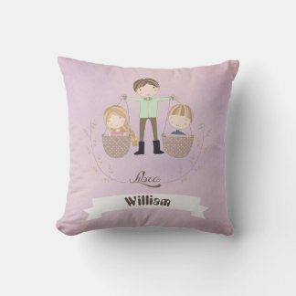 Rótulo Zodiac Libra Boy Añadir Un Cojín decorativo