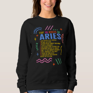 Rótulo Zodiac Top 10 Rules Of Aries Sunflower Astr