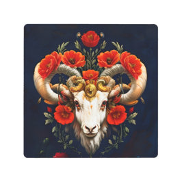 Rótulo Zodiaco Capricornio Arte Metalizado