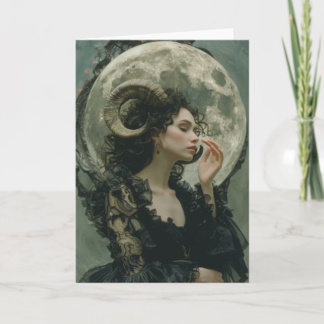 Rótulo Zodiaco Capricornio, Astrología, Tarot, Tar (Anverso)