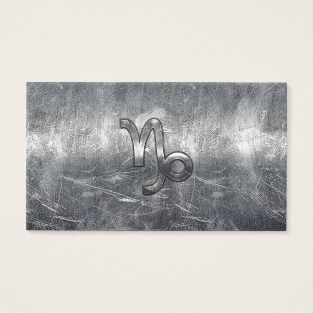 Rótulo Zodiaco de Capricornio de estilo angustioso (Frente)