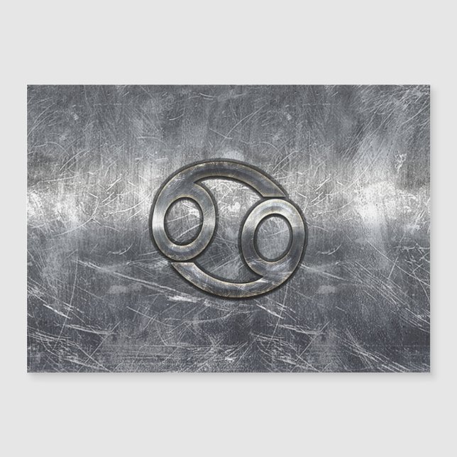 Rótulo Zodiaco del Cáncer al Estilo Industrial (Anverso)