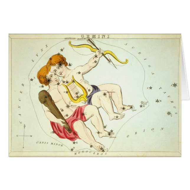 Rótulo zodiaco: Gemini (Anverso (Horizontal))
