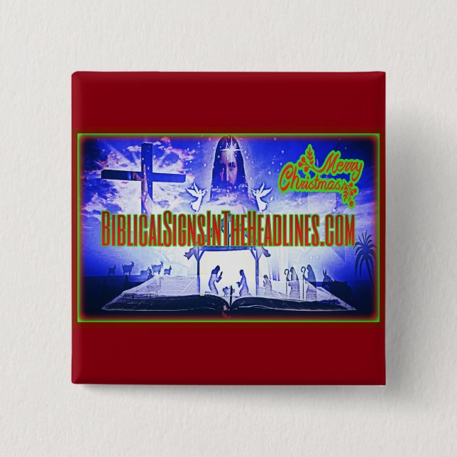 Rótulos bíblicos ITH botón de "2017 NAVIDAD" (Anverso)