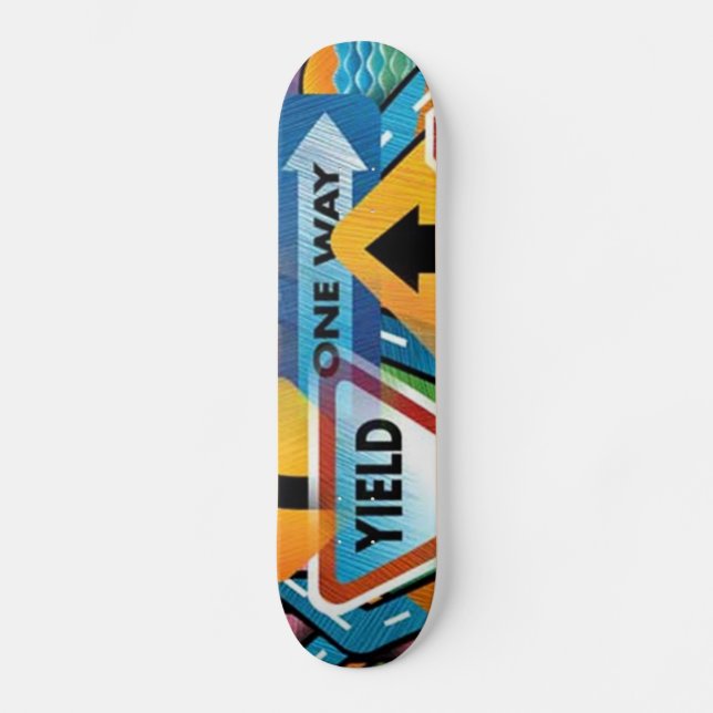 Rótulos callejeros #1 Skateboard (Anverso)