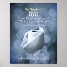 Rótulos de baño divertidos, arte mural