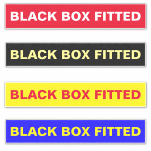 RÓTULOS DE COCHE: PEGATINAS CON CAJA NEGRA