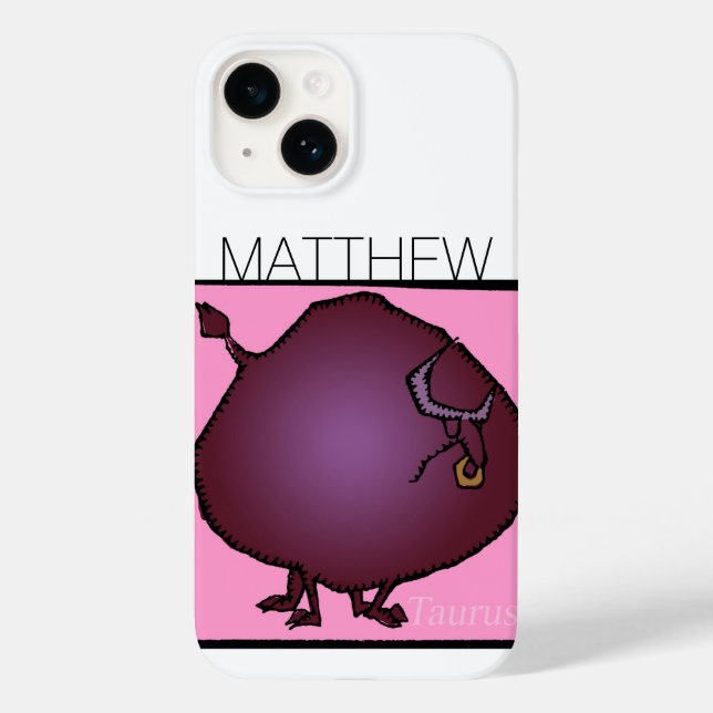 Rótulos Zodiac Taurus funda personalizada Cumpleañ (Reverso )