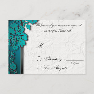 Rotura verde azulada a través de la tarjeta de