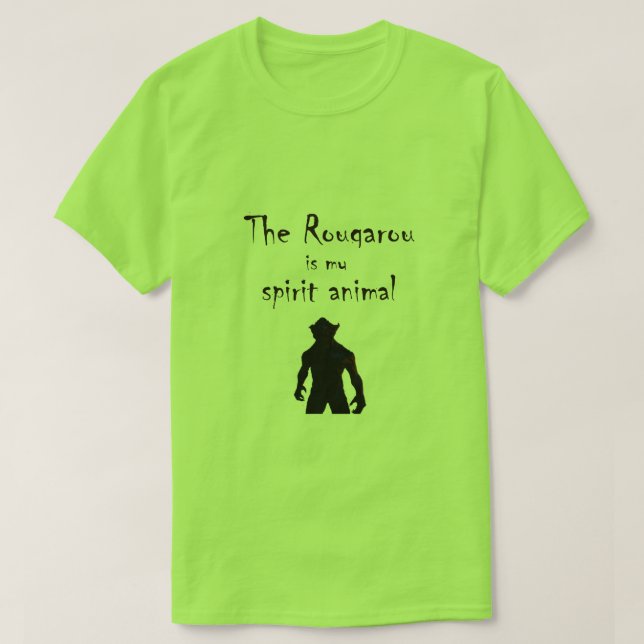 Rougarou es mi camiseta animal del hombre lobo de (Diseño del anverso)