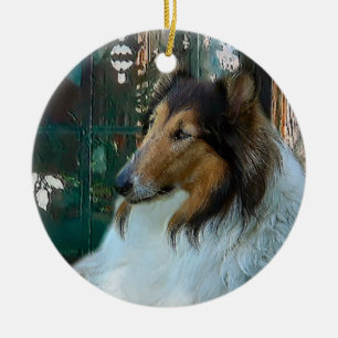 Rough Collie Navidades Regalos Ornamentos