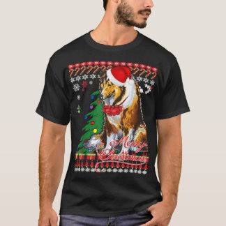 Rough Collie Navidades Sweater