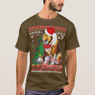 Rough Collie Navidades Sweater