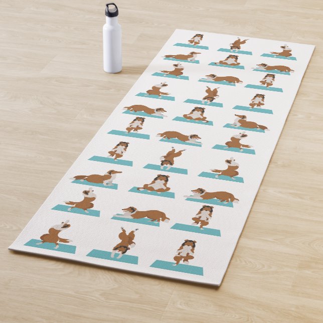Rough Collie perro Yoga Mat (In situ)