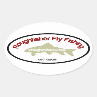 roughfisher.com pegatina Oval
