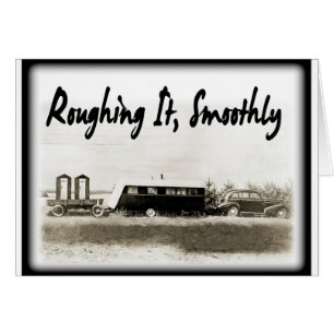Roughing lo suavemente en remolque del vintage