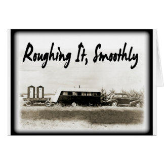 Roughing lo suavemente en remolque del vintage