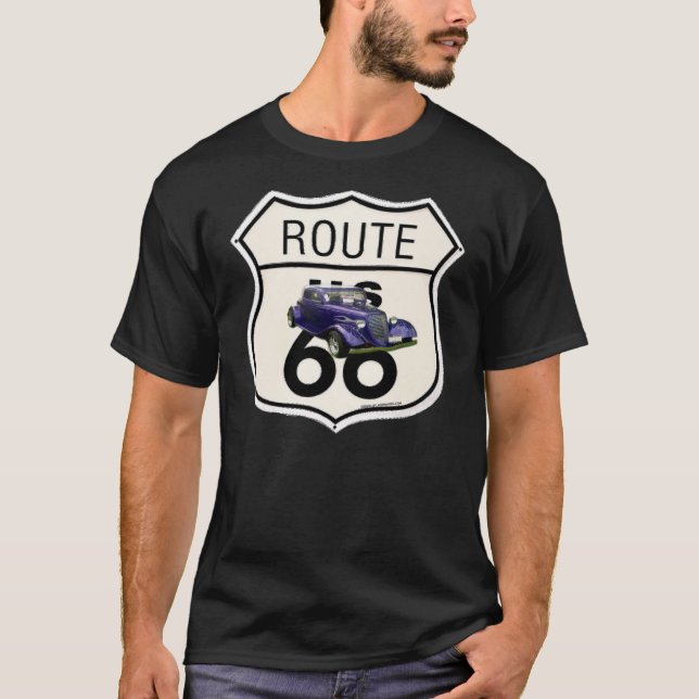 /Route66 camiseta de la muestra Ford 1934 (Anverso)