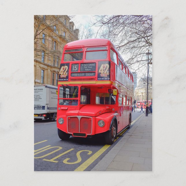 Routemaster Bus 1956, postal de Londres Reino Unid (Anverso)