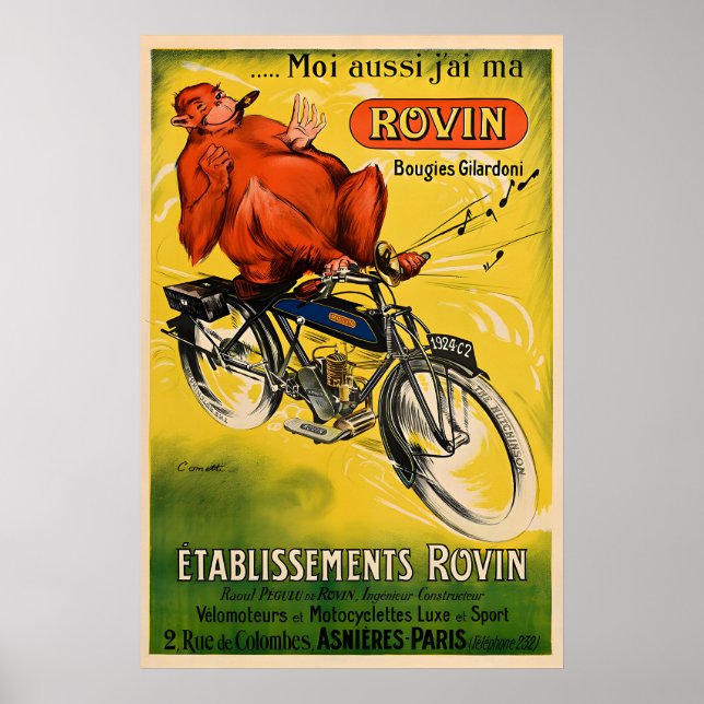 Rovin - Impresiones de Pósters de Motocicletas Ant (Frente)