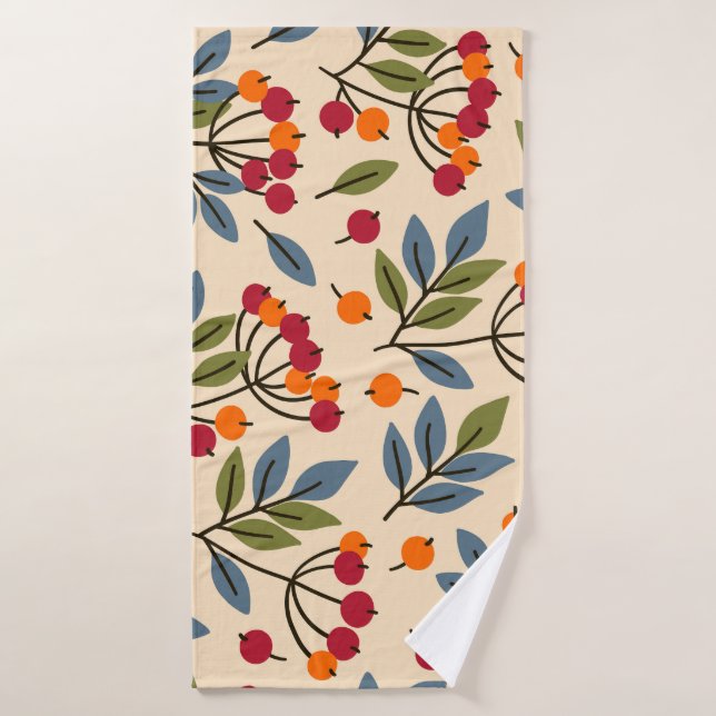 Rowan Branches: Encanto textil vintage (Toalla de baño)
