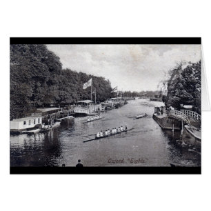 Rowing del equipo de Eights, vintage de Oxford