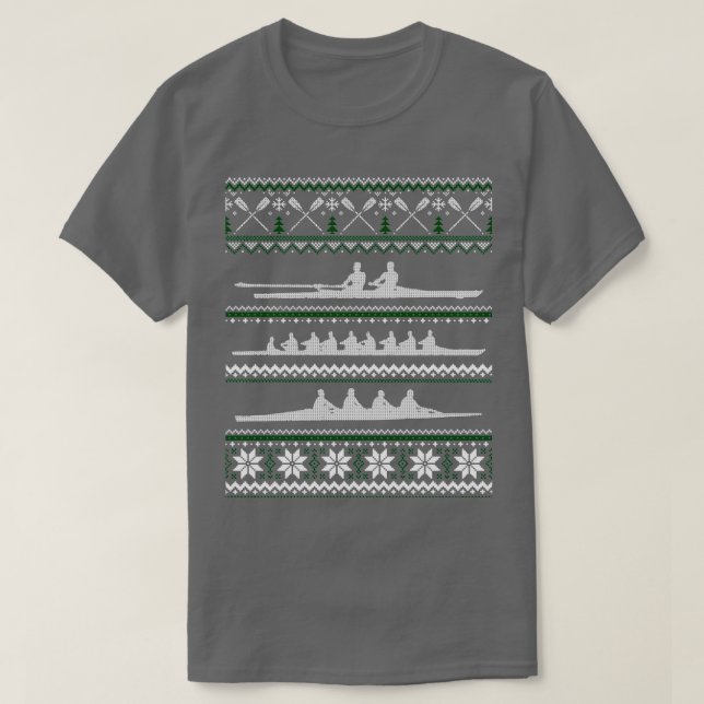 Rowing Team Funny Noel Gift Navidades feos Sweater (Diseño del anverso)