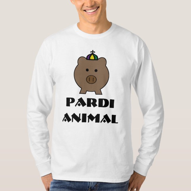 Roy Pig ~ Rey de la camiseta de Mardi Gras (Anverso)