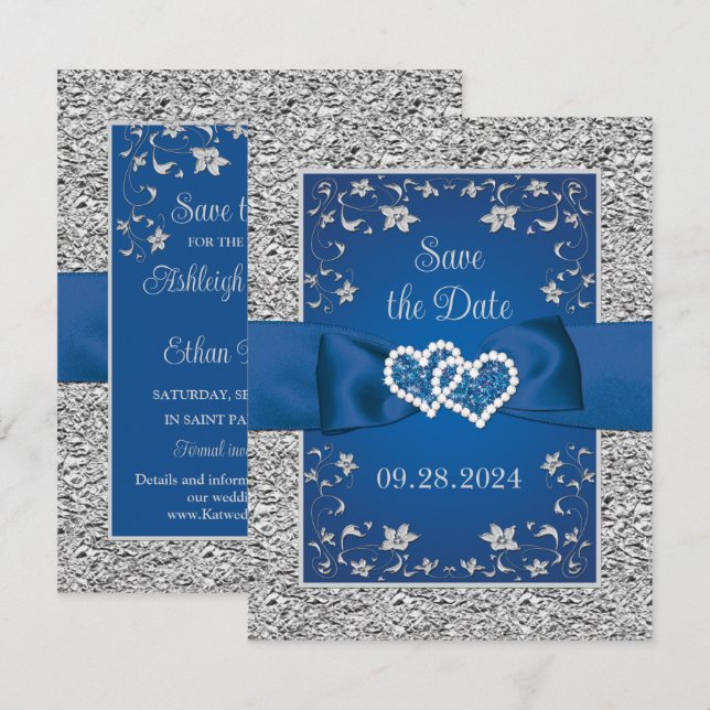 Royal Blue, la boda de los corazones de amor grise (Anverso / Reverso)