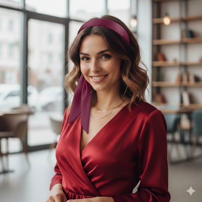 Royal Cherry Tie Headband for Trendy Hair Styles (Subido por el creador)