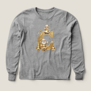 Royal Gold C Kids Tri-Blend Long Sleeve Tee