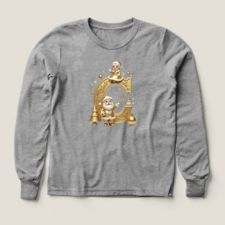 Royal Gold C Kids Tri-Blend Long Sleeve Tee