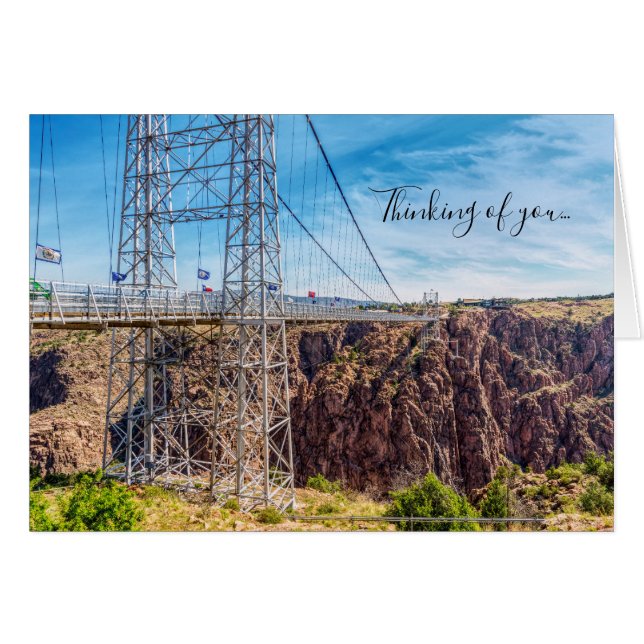 Royal Gorge Bridge Side View Thing You Card (Anverso (Horizontal))