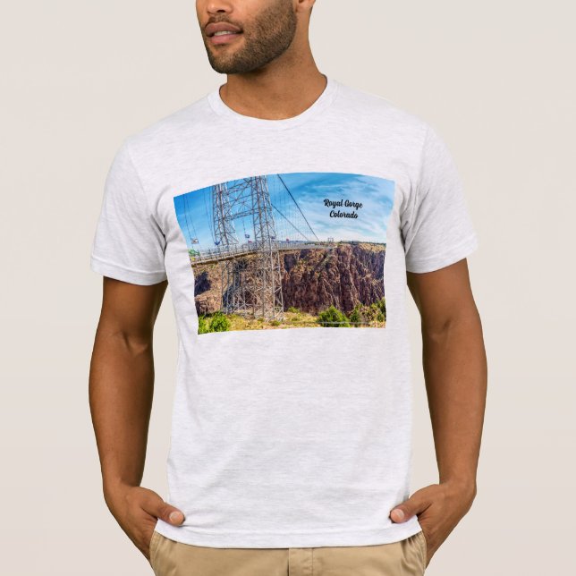 Royal Gorge Bridge View Side, camiseta masculina (Anverso)