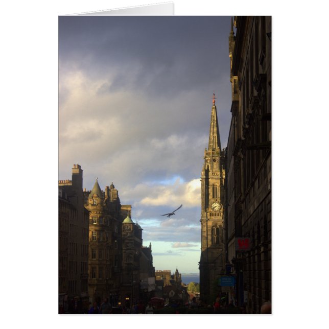 Royal Mile en Edimburgo, Escocia (Frente)