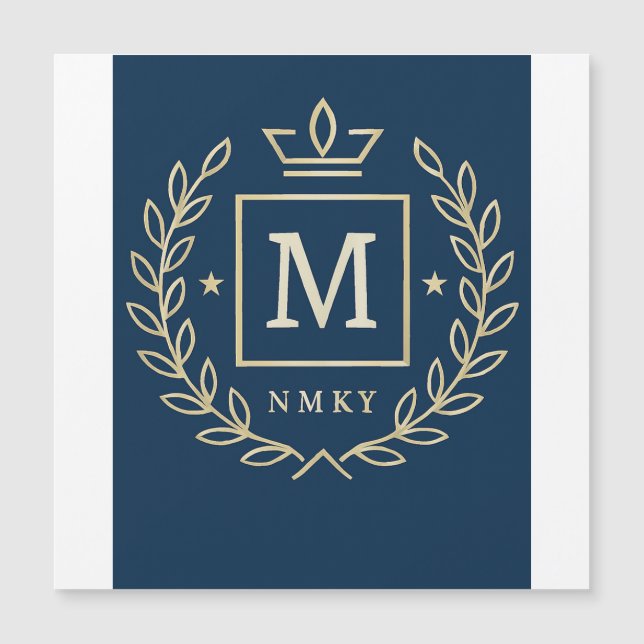 "Royal NMKY Emblem – Monogram M Crest Design" (Anverso)