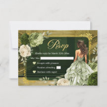 Royal Palace Ivory Sage Green MiS Quince RSVP
