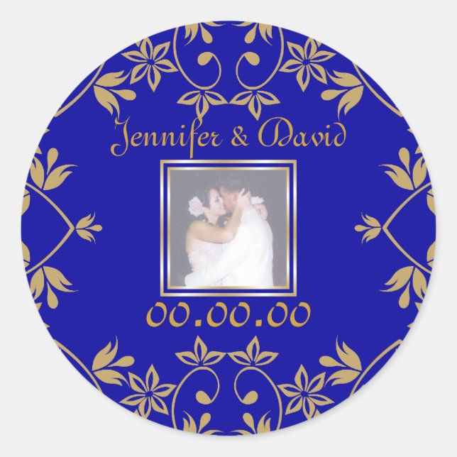 Royal Save The Date Pegatinas (Anverso)