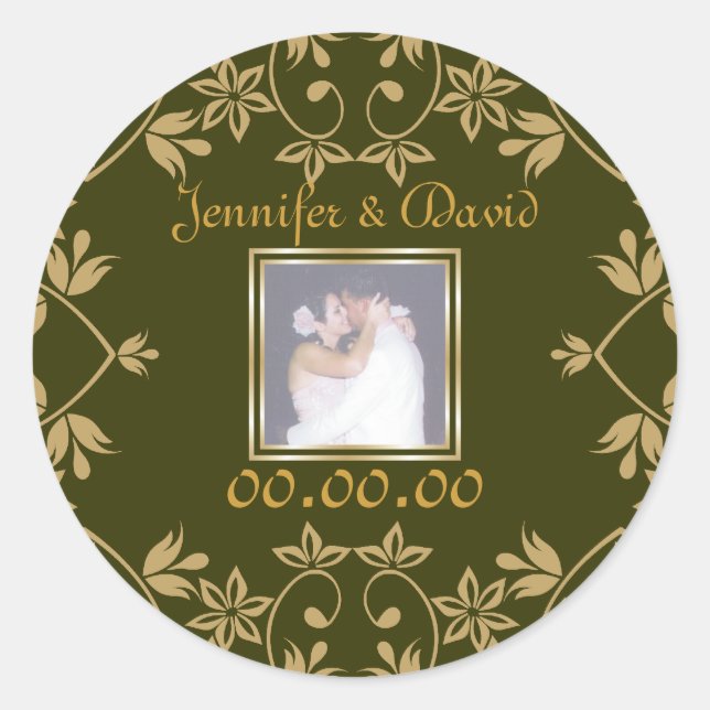 Royal Save The Date Pegatinas (Anverso)