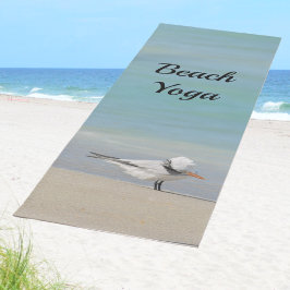 Royal Tern Seabird Posando Beach Yoga Mat