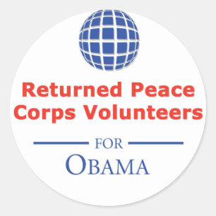 RPCVS para los pegatinas de Obama
