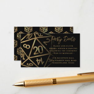 RPG Dice Recepción de jugador de mesa con fantas