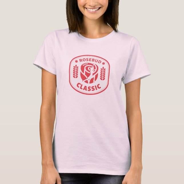 RRFSC 2024 Rosebud Classic Camiseta básica femenin (Anverso)